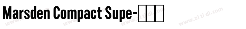 Marsden Compact Supe字体转换